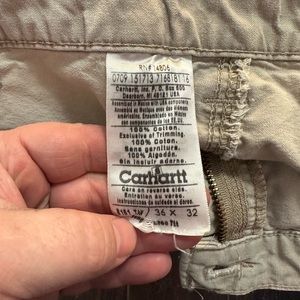 Very light Khaki Carhartt Painter style pant.